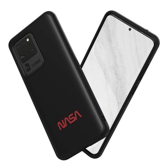 RhinoShield SolidSuit NASA Logo Phone Cover for Samsung Galaxy S20 Ultra NEW Blk - Picture 1 of 5